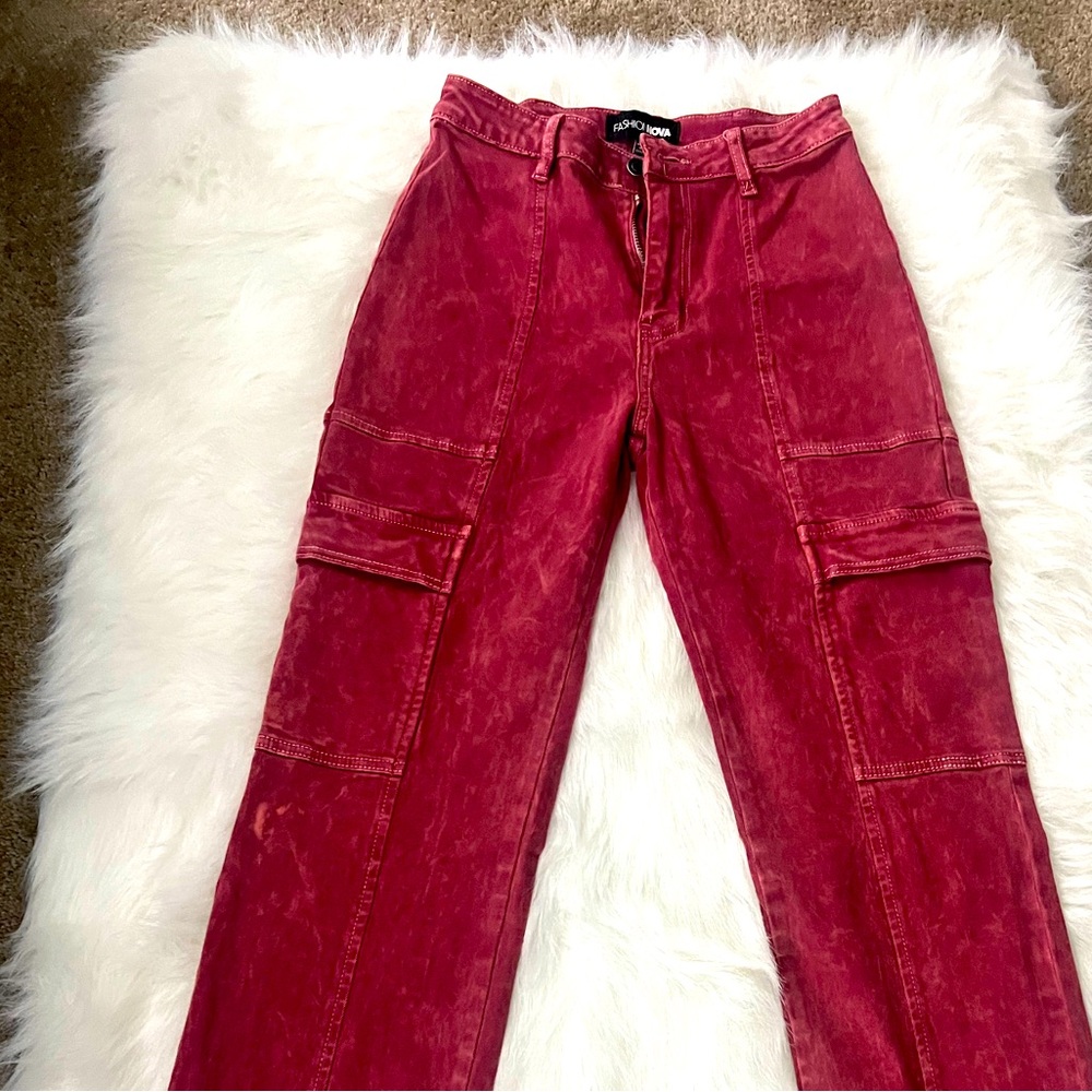 Never worn cute red jeans